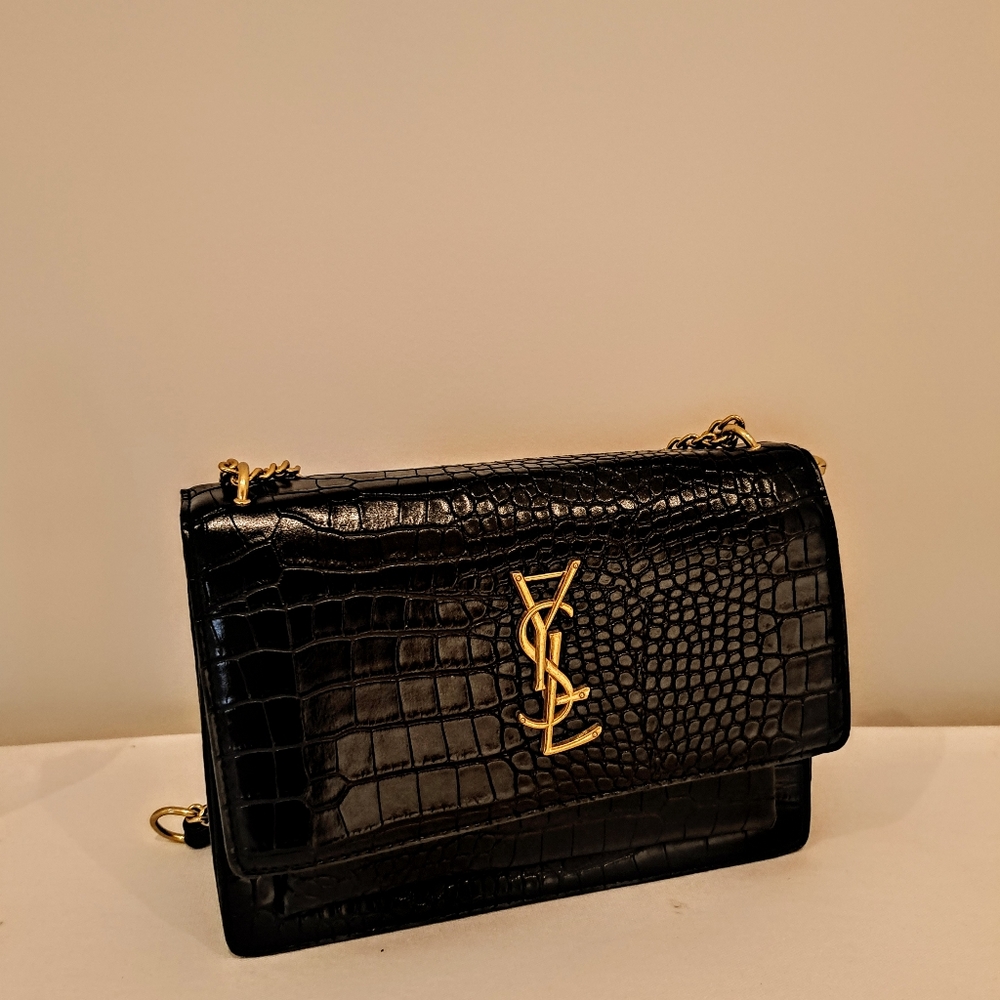 Black & Gold Designer Handbag